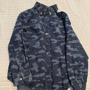 Ralph Lauren Blue Camouflage Shirt